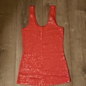 Express Pink sequins tank